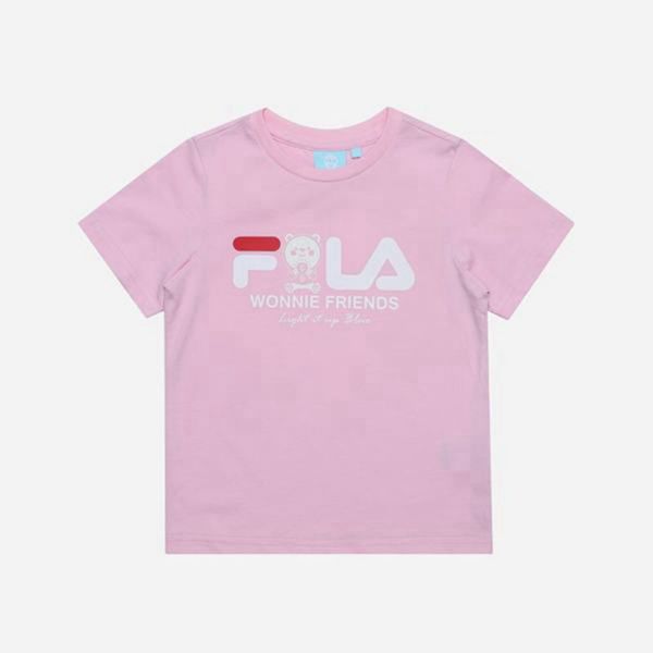 Camisetas Fila Menina Rosa - Fila Campaign S/S Outlet Portugal,OSGK-06728